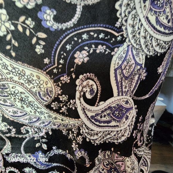 NWOT Size 14 Laundry by Shelli Paisley Print Maxi Slit Cocktail Dress - Picture 10 of 14